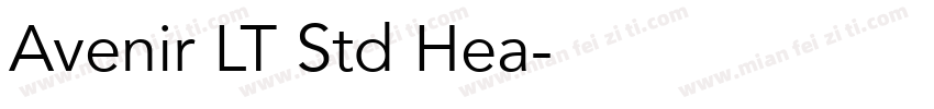 Avenir LT Std Hea字体转换